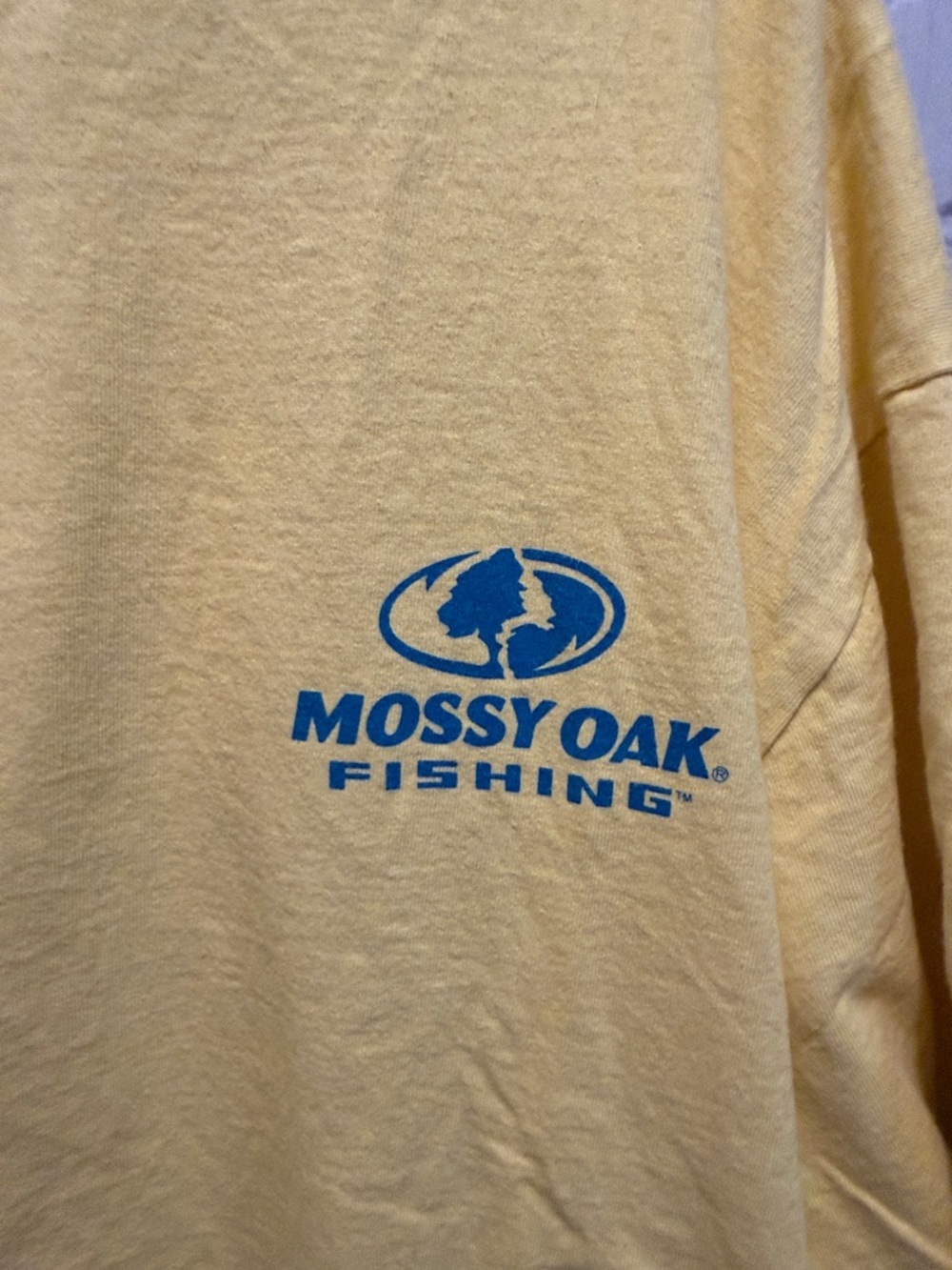 Mossy Oak Yellow Short-Sleeve Fishing Tee - Picture 2 of 5